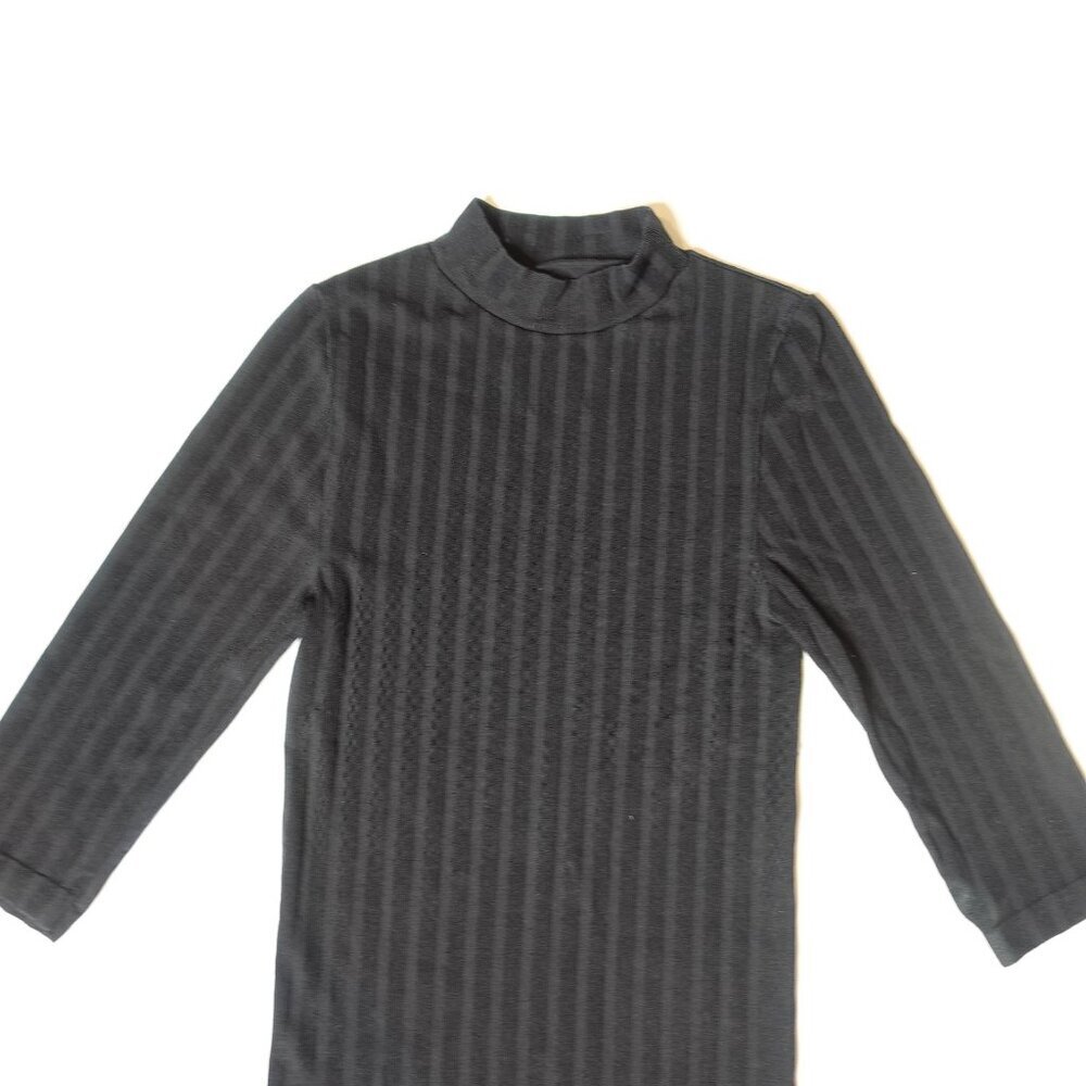 Free People Intimately stretchy 3/4 Sleeves Top in Black size Petite XS/S - Picture 2 of 7